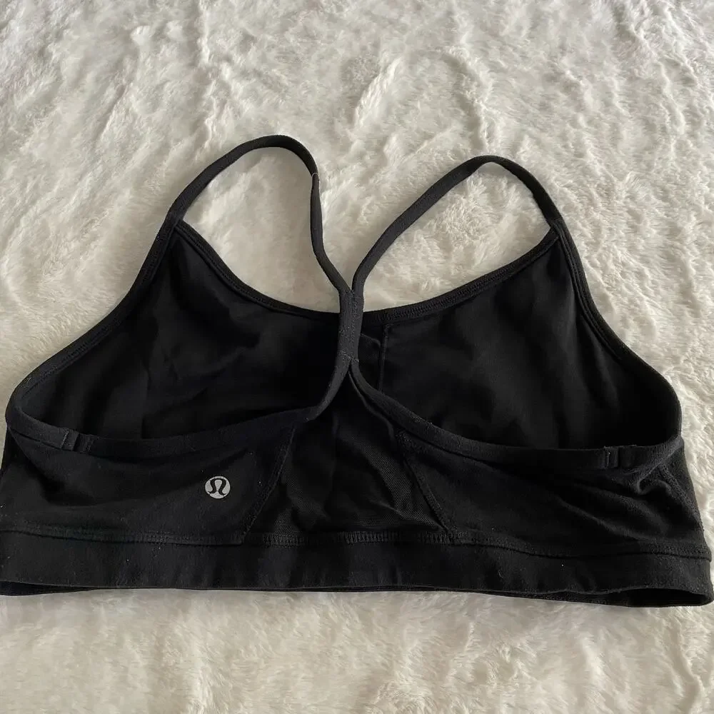Lululemon black t-back Racerback Sports Bra size 10